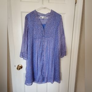 Blue Silk Designer Dress